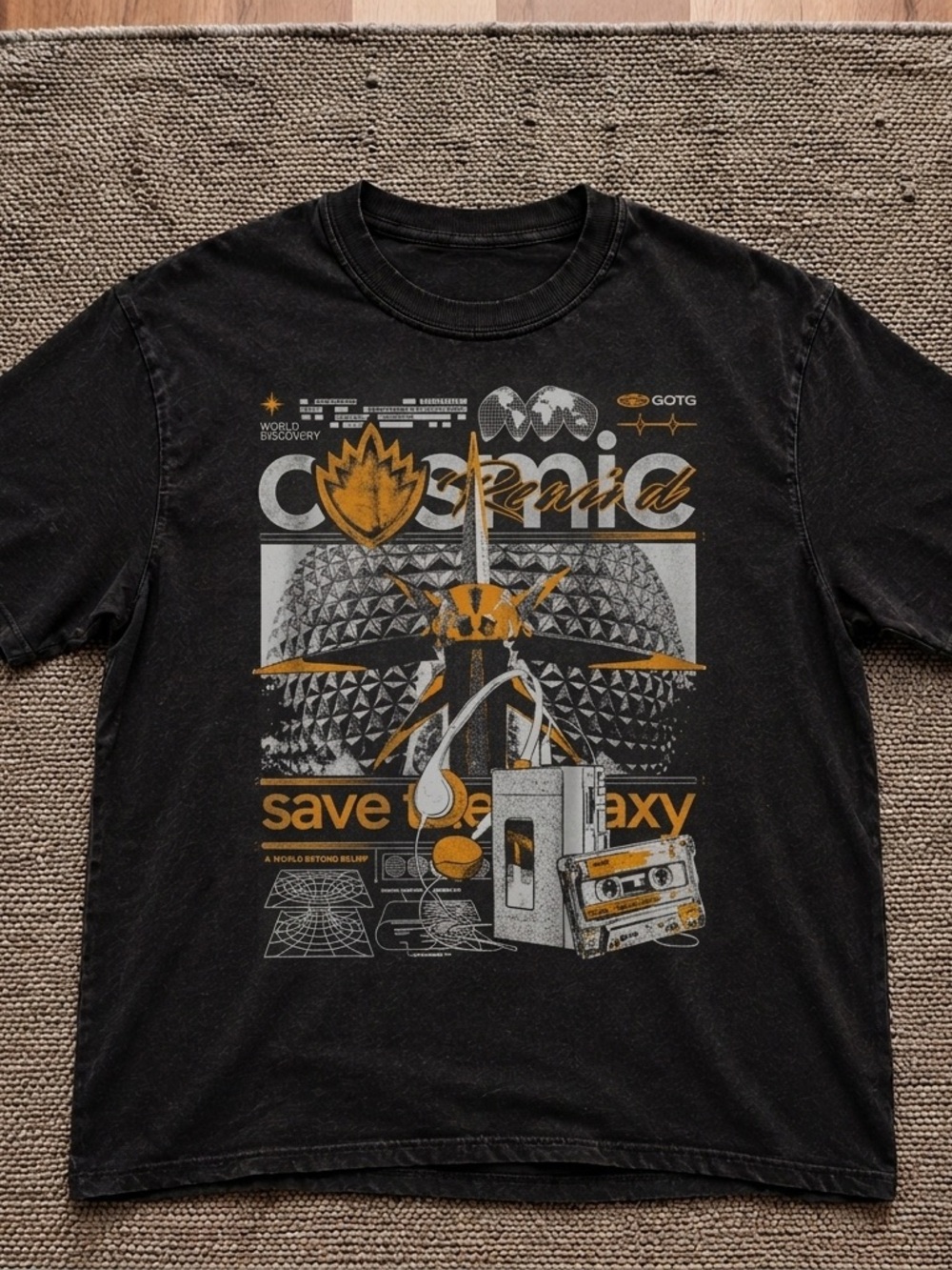 Cosmic Rewind EPcot Guardians of the Galaxy Graphic Tee - Black Unisex